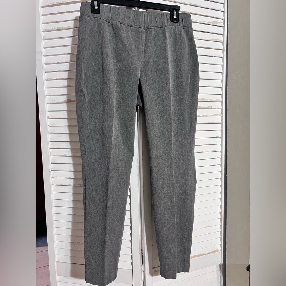 Talbots Curvy Gray Skinny Ankle Dress Pants
